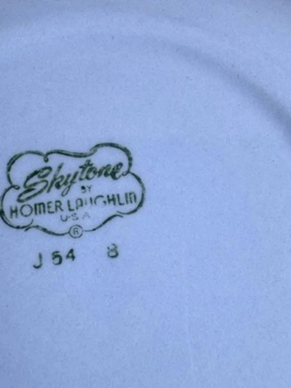 Set of 4 Homer Laughlin Skytone Blue 7.5” Soup Bowl Stardust Blue MCM Leaves‎